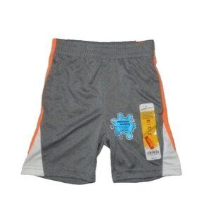 Jumping Beans Play Cool Boys Activewear Running Gray Orange White Shorts 24M